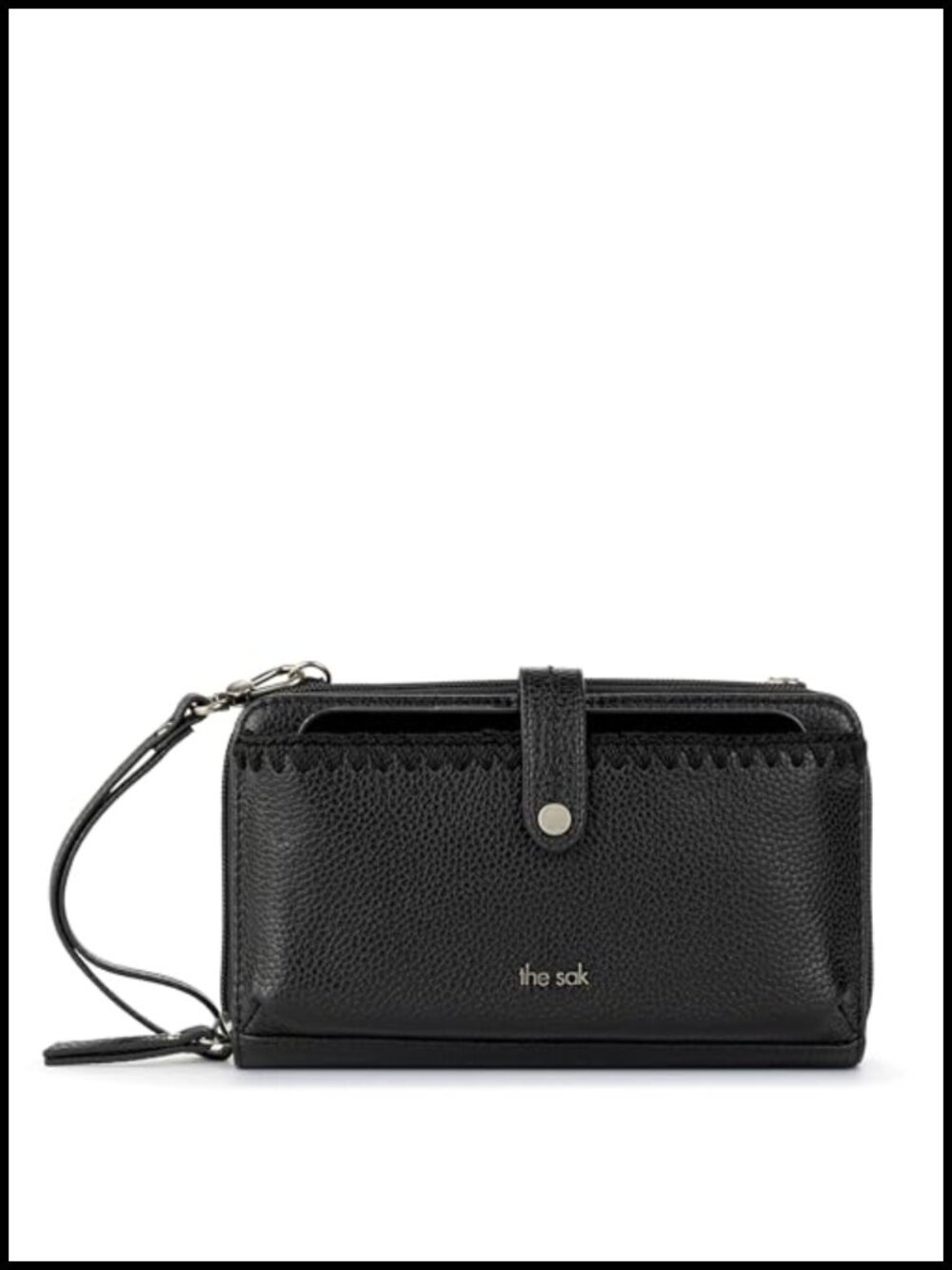 Leather Smartphone Crossbody Convertible Wristlet Wallet Purse
